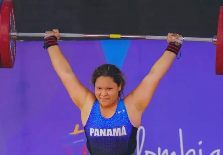 Mariadni Batista de la selección de Panamáde pesas. Foto: COP
