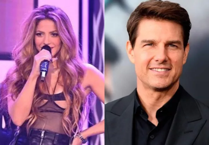Shakira y Tom Cruise. Foto: Archivo
