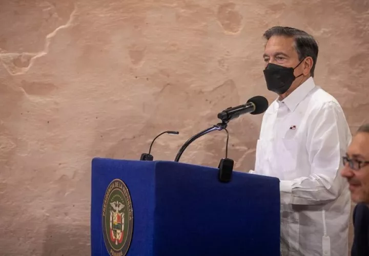 Laurentino Cortizo realizó este miércoles una gira de trabajo en Colón. Foto: Cortesía Presidencia