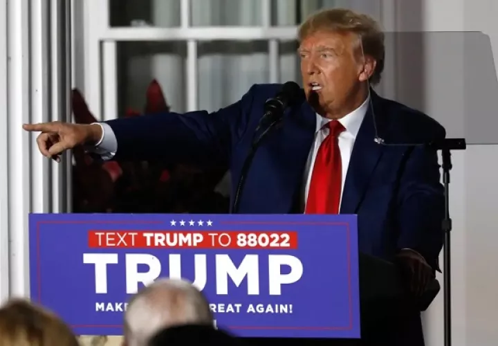 El expresidente de EE.UU. Donald Trump, en una fotgrafía de archivo. Foto: EFE