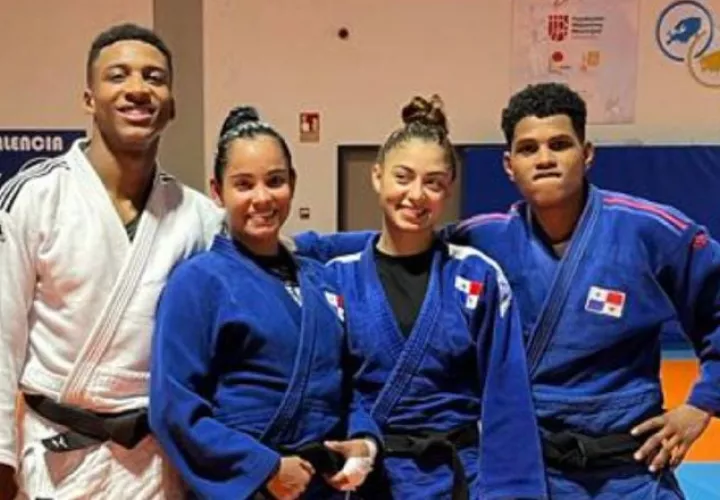 Judocas panameños se entrenan en Valencia, España. Foto: Cortesía