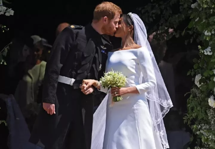 En mayo de 2018 tuvo lugar la boda y, un año después, en mayo de 2019, nació el primogénito del matrimonio, Archie. Foto: EFE