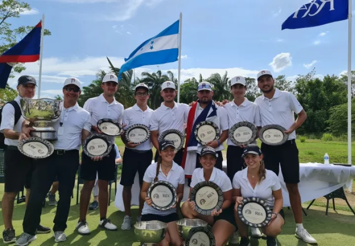 Equipos de Panamá obtienen premios en torneo centroamericano. Apagolf