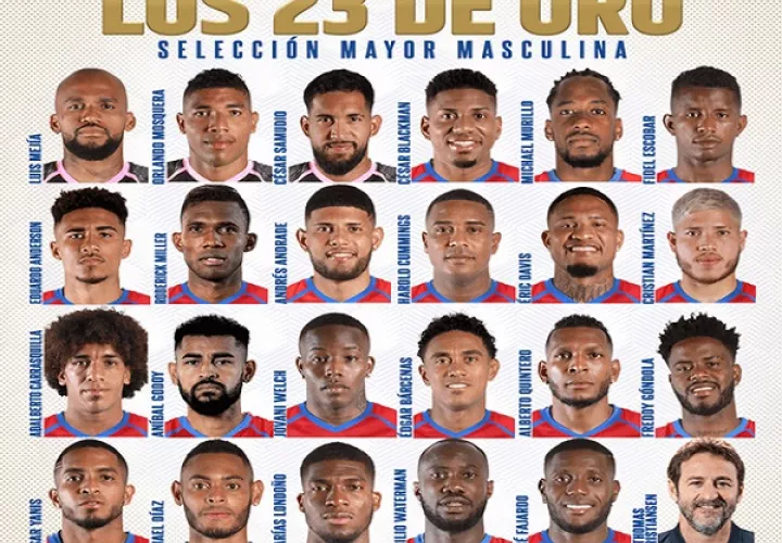 Equipo de Panamá en la Copa Oro 2023.