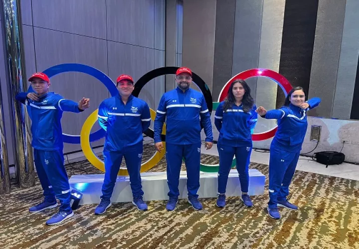 Representación de Panamá en tiro con arcos para los Juegos Centroamericanos y del Caribe 2023. Foto: Cortesía 