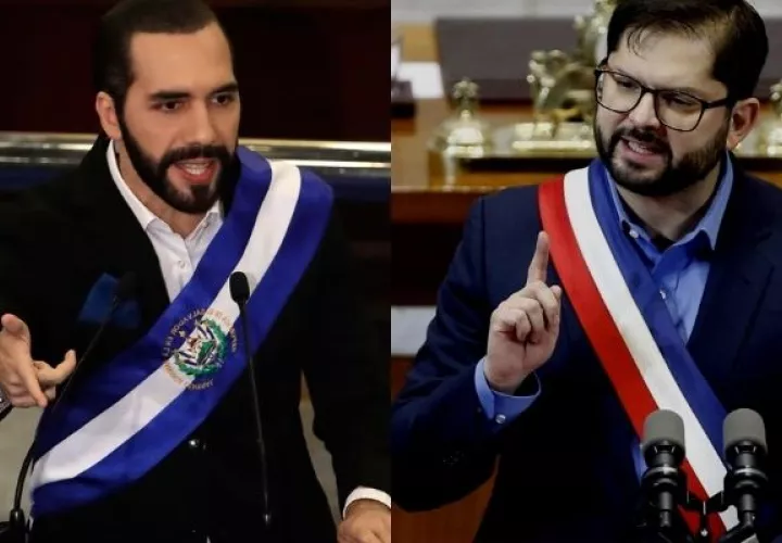 Nayib Bukele defiende su lucha contra las pandillas en El Salvador. Foto: EFE