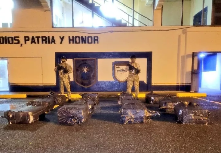 Los estupefacientes estaban ocultos en un contenedor en la terminal portuaria, al momento del allanamiento y registro. Foto. Cortesía Senan