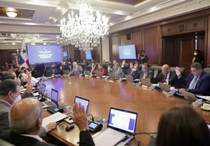 El Consejo de Gabinete autorizó el proyecto de ley. Foto: Cortesía Presidencia
