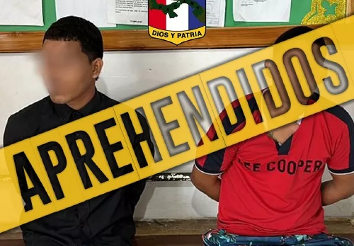El Senafront informó sobre la captura de dos sospechosos. Foto: Cortesía Senafront