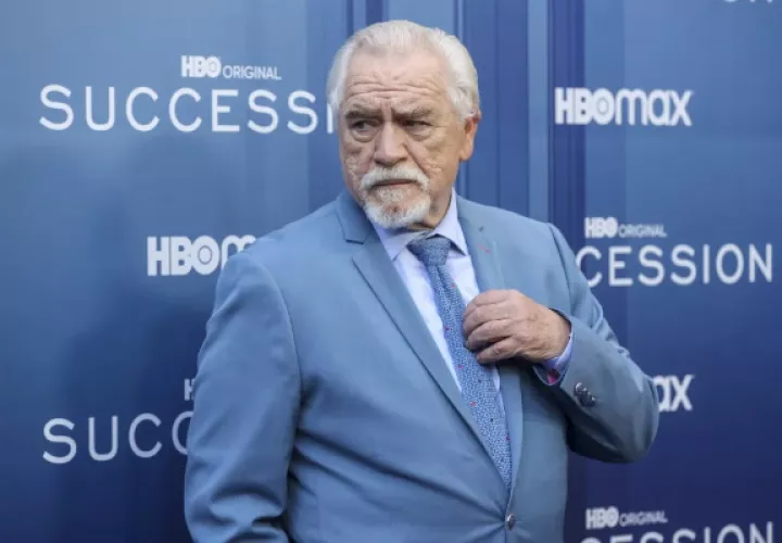 El actor británico Brian Cox posa en el estreno de la última temporada de la serie de HBO 'Succession'. Foto: EFE / Kiko Huesca