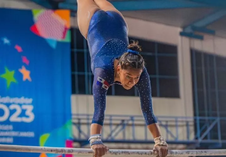 La gimnasia destacó en El Salvador, Karla Navas ganó oro y varias de plata en los Juegos Centroamericanos y del Caribe 2023.  Foto:COP