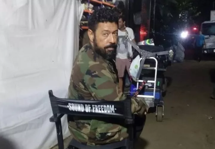 Jaime Newball durante el rodaje de la película. Foto: Instagram / @jaimenewball