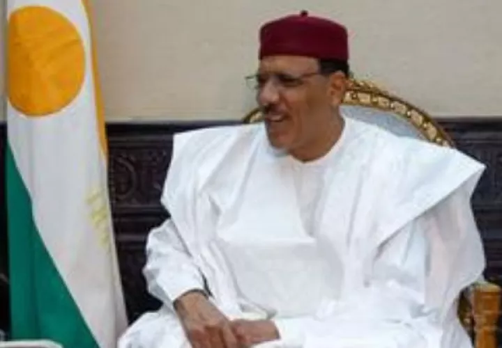El presidente de Níger, Mohamed Bazoum, en el Palacio Presidencial de Niamey. Foto: EFE
