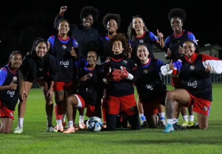 El seleccionado panameño en los entrenamientos previo al mundial de Australia y Nueva Zelanda 2023. Foto: Fepafut 
