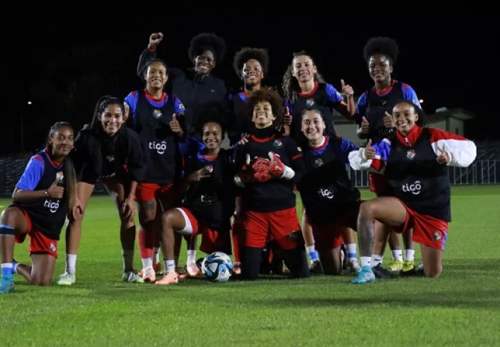 Jugadoras de Panamá durante los entrenamientos en Australia. Foto: Fepafut