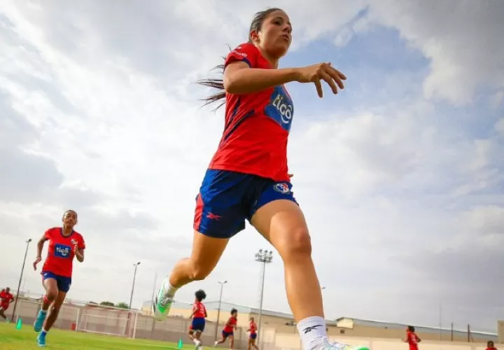 Jugadoras de Panamá en los entrenamientos. Foto: Fepafut