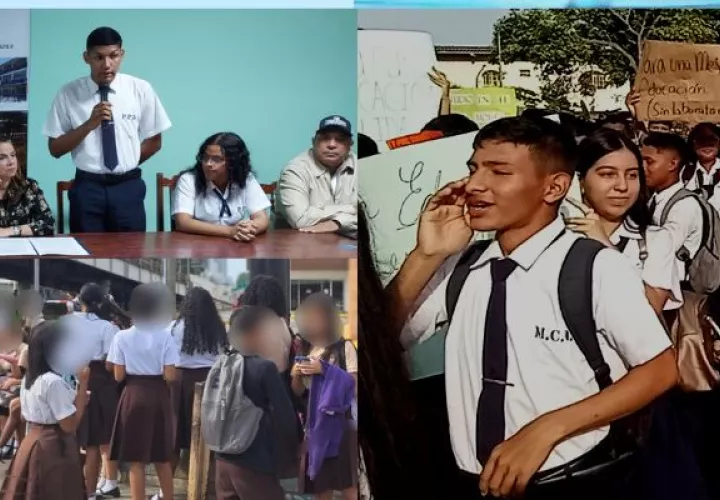 Estudiantes exigen infraestructuras e insumos para su educación. Foto: Cortesía