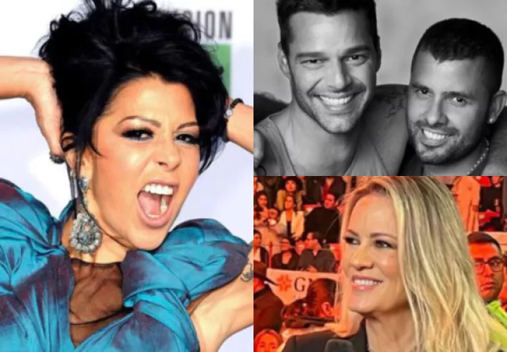Alejandra Guzmán, Ricky Martin y Carlos González, y Rebecca de Alba. Fotos: EFE / Internet / Instagram