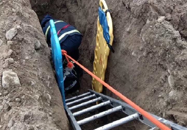 las víctimas laboraban para una empresa subcontratista encargada de la excavación. Foto. José Vásquez