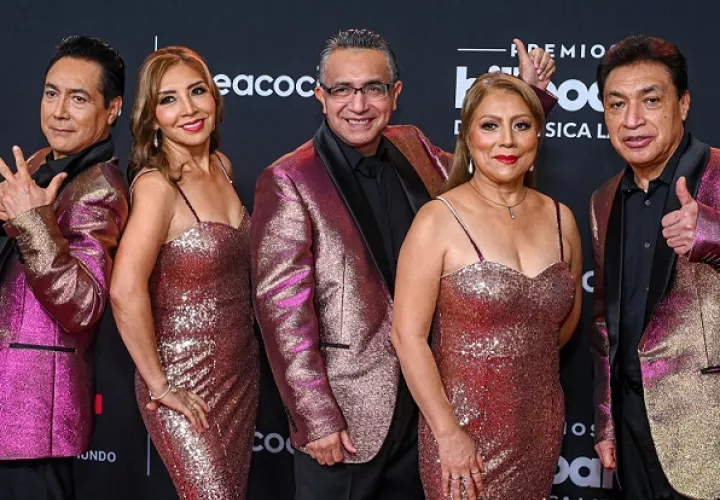 Integrantes del grupo musical Los Ángeles Azules. Archivo/EFE/Giorgio Viera