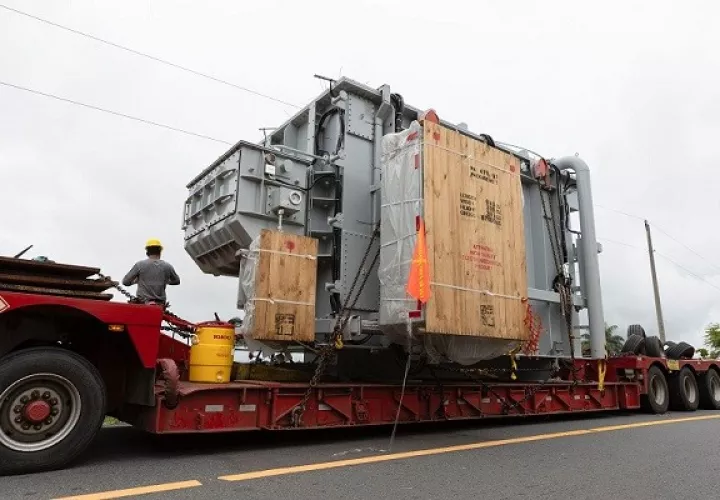 Se trata del segundo autotransformador de esta magnitud que se instalará en esta región del país. Foto: Cortesía