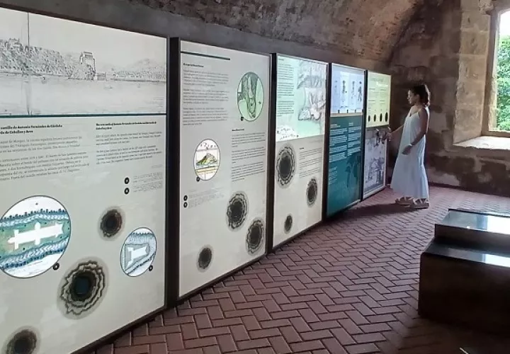 Uno de los proyectos visitados por funcionarios del BID fue la rehabilitación del Castillo San Lorenzo. Foto: Diomedes Sánchez ,