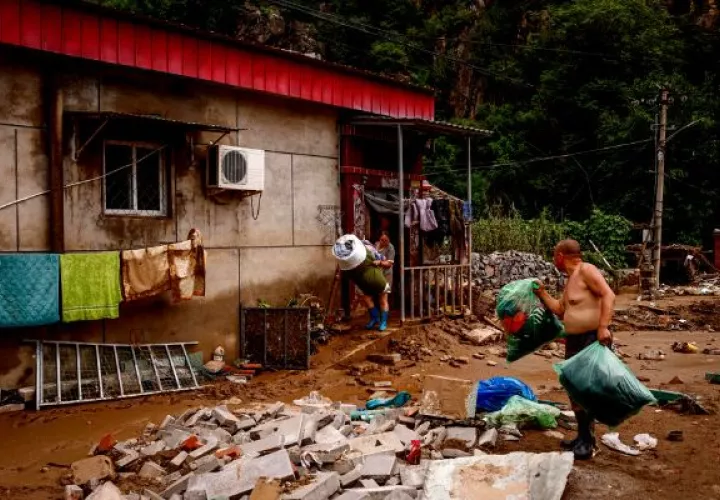 Provincia china evacúa a más de un millón de personas por inundaciones. Foto: EFE
