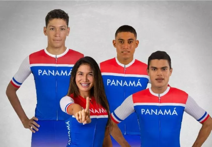 Equipo panameño de ciclismo en el Mundial Foto: Fepaci
