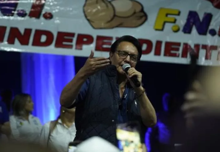 El candidato presidencial asesinado, Fernando Villavicencio. Foto: EFE