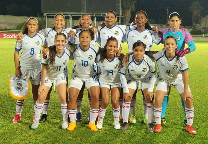Las 11 seleccionadas que abrieron el juego contra Jamaica. Foto: Cortesía Fepafut