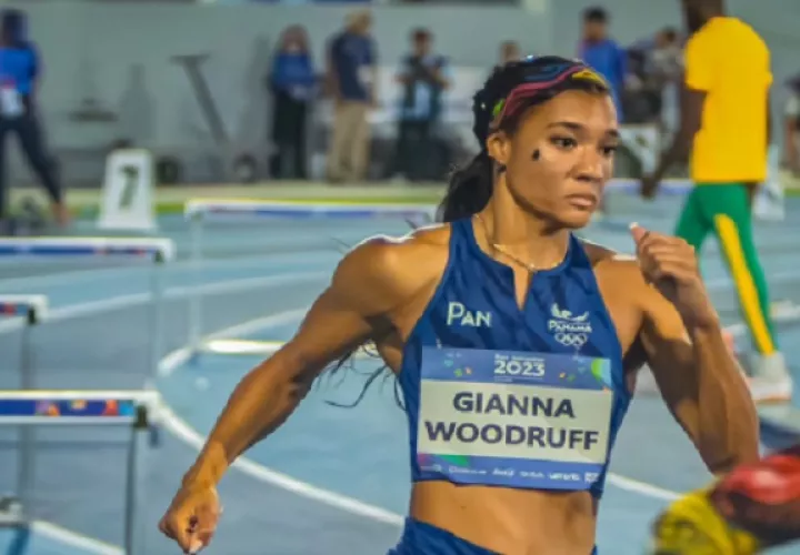 Gianna Woodruff, corredora panameña en los 400 metros con vallas. Foto: COP