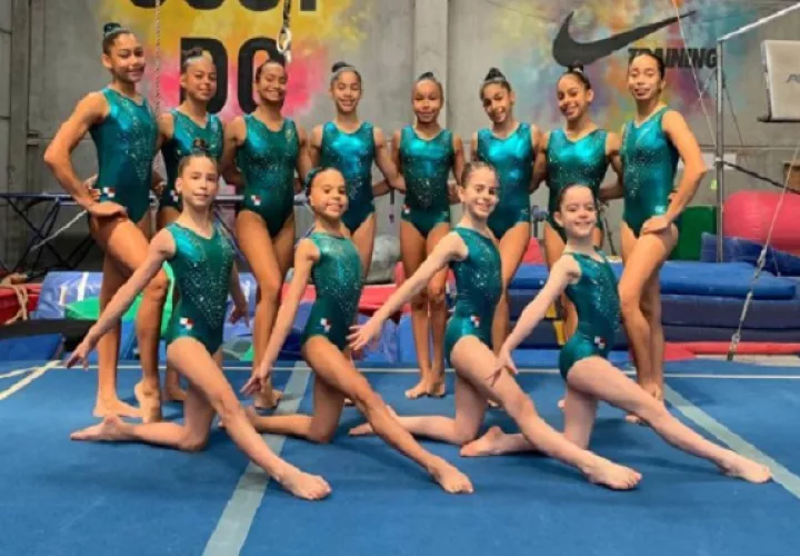 Equipo de gimnasia de Panamá. Foto; Cortesía