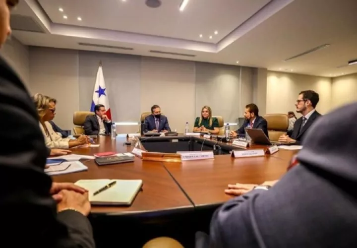 Representantes de la OIT se reunieron con altos funcionarios este miércoles. Foto: Cortesía/Presidencia
