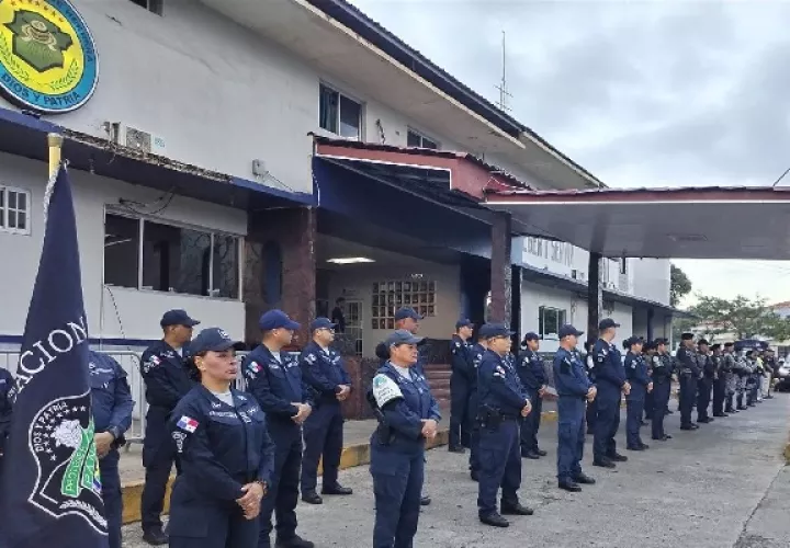 Para reforzar las medidas de seguridad se requirió del apoyo de unidades de Coclé, Panamá y Veraguas. Foto. Thays Domínguez