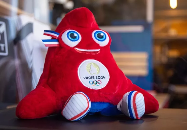 La mascota oficial de los Juegos Olímpicos de París 2024. 'Phryge'