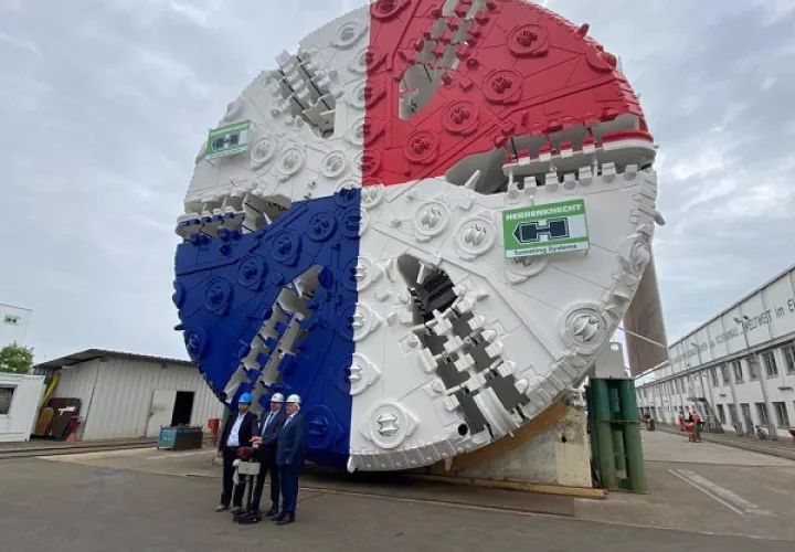 Esta será la tuneladora que construirá el tramo submarino de la Línea 3. Foto: Cortesía Metro de Panamá
