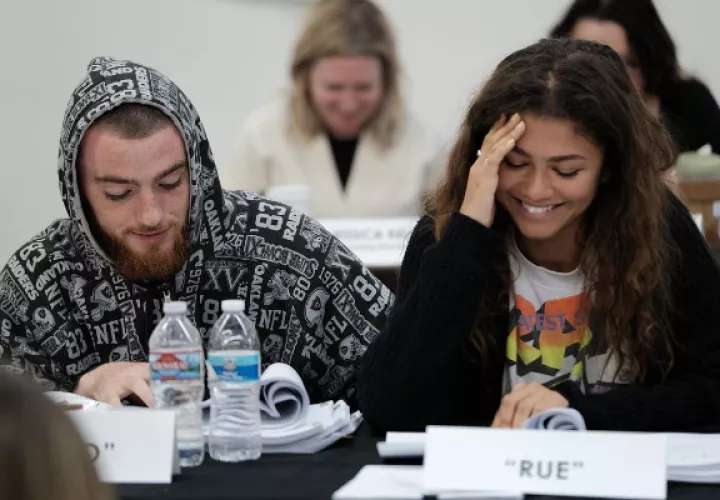 Angus Cloud y Zendaya. Foto: Instagram / @euforia