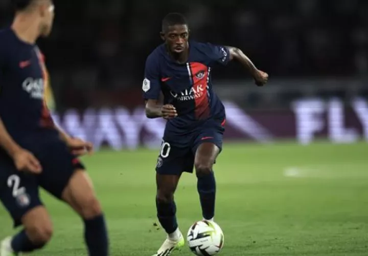 Ousmane Dembélé, en el partido del pasado viernes ante el Niza. Foto: EFE
