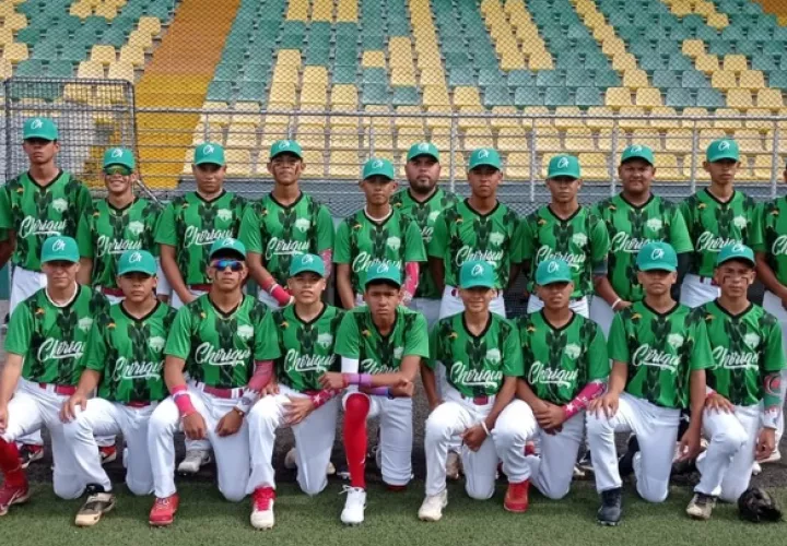 Equipo de béisbol de Chiriquí, U14. Foto: Fedebeis