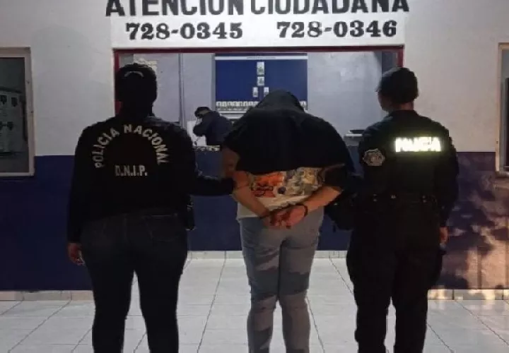 La mujer permanecerá detenida de forma preventiva en la cárcel de mujeres en el distrito de Algarrobos, en el distrito de Dolega.  Foto. José Vásquez