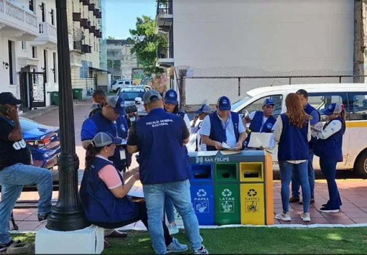 La fiscalía adelantó investigaciones en San Felipe este viernes. Foto: Cortesía