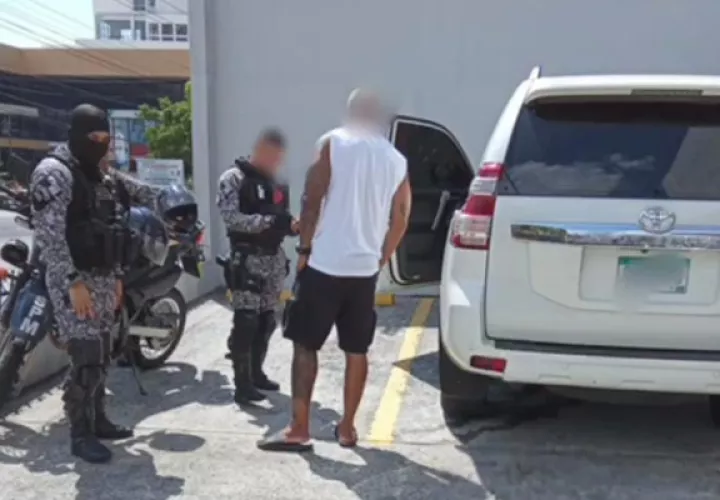 Momento de la detención. Foto: Policía Nacional 