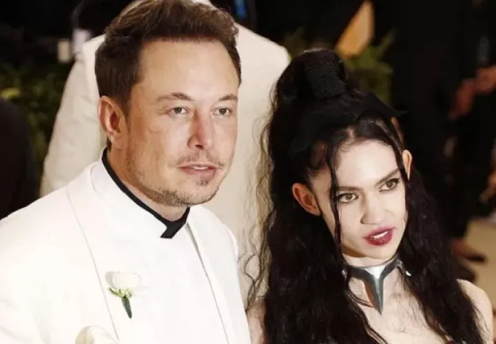 Elon Musk y Grimes. Foto: EFE/Archivo