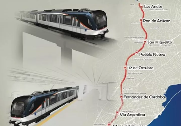 Martinelli inaugura el Metro de Panamá.