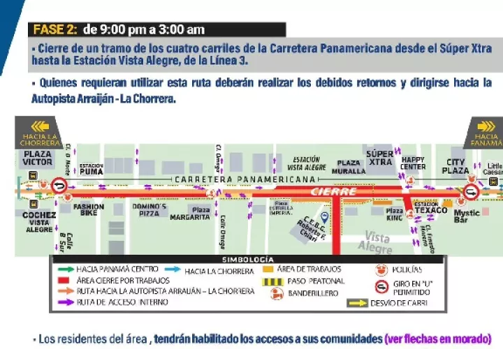 Se han determinado las áreas de acceso para los residentes del área. Foto. Gráfico ATTT y Metro 