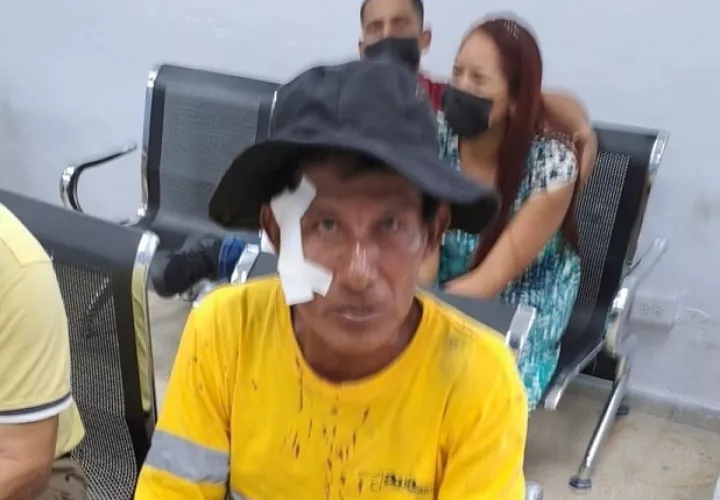 Fue atendido en urgencias del Hospital Manuel Amador Guerrero. Foto: Diomedes Sánchez 