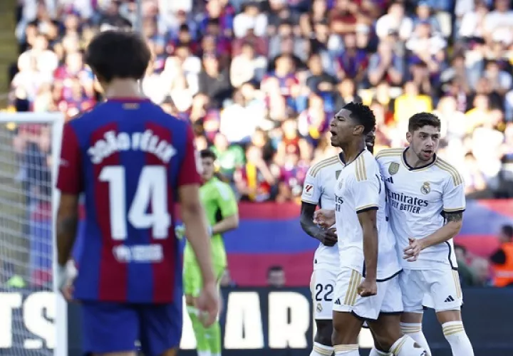 El Real Madrid aumenta la diferencia de puntos con el Barcelona. Foto: EFE