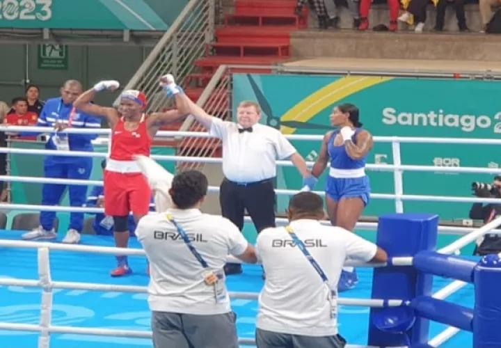 Atheyna Bylon se impuso a la brasileña Viniana Dos Santos en la semifinales de los Juegos Panamericanos. Foto: captura