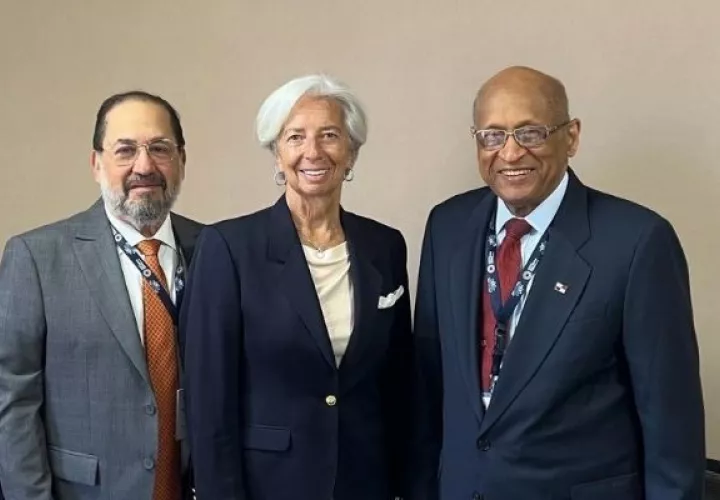El ministro Héctor Alexander tuvo encuentros de alto nivel con representantes del GBM y FMI. Foto: Cortesía 