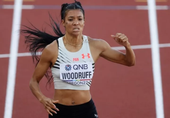 La corredora Gianna Woodruff, es una de las esperanzas de Panamá. Foto: EFE